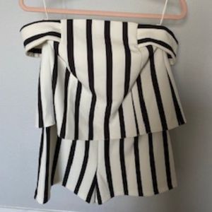 TopShop black and white romper US size 6